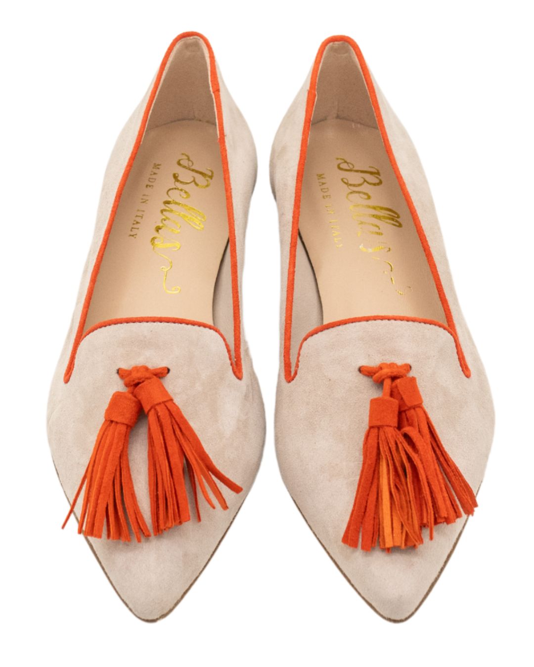 Cipria-Tiger Tasselloafer Pointy (langer Tassel)