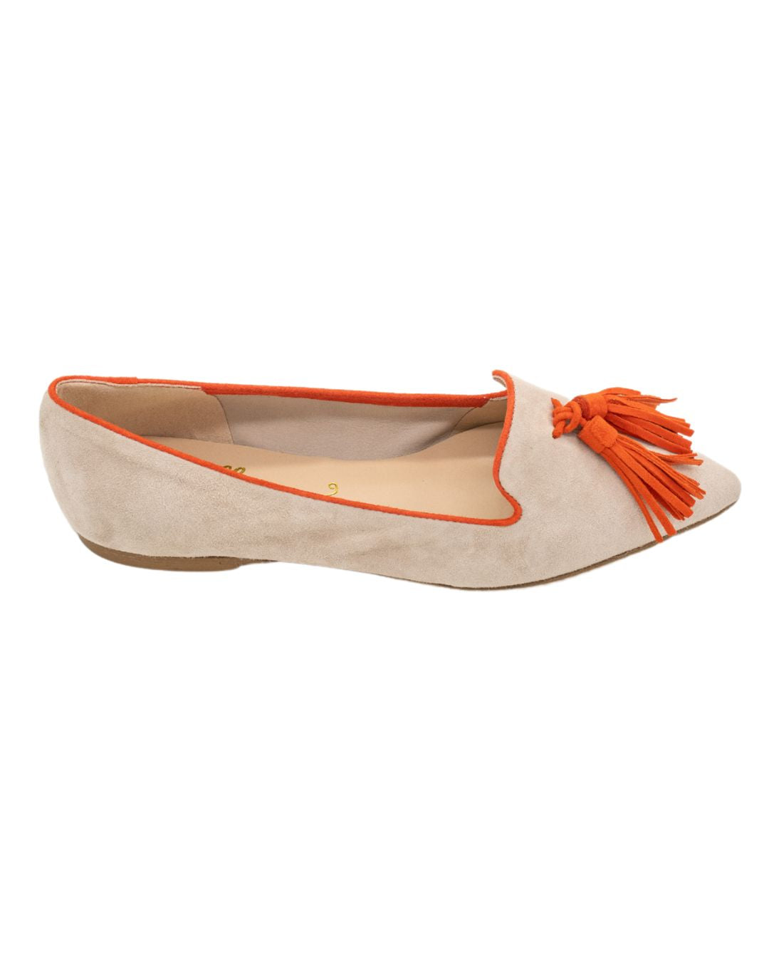 Cipria-Tiger Tasselloafer Pointy (langer Tassel)