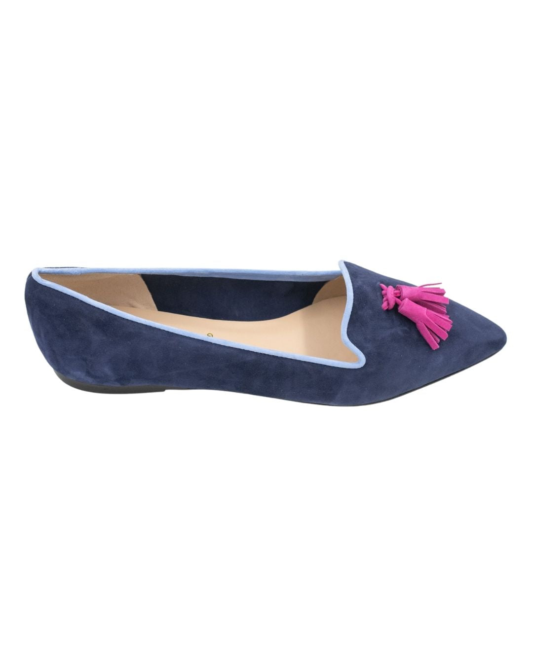 Copiativo-Hot Pink-Onda Tasselloafer Pointy (kurzer Tassel)