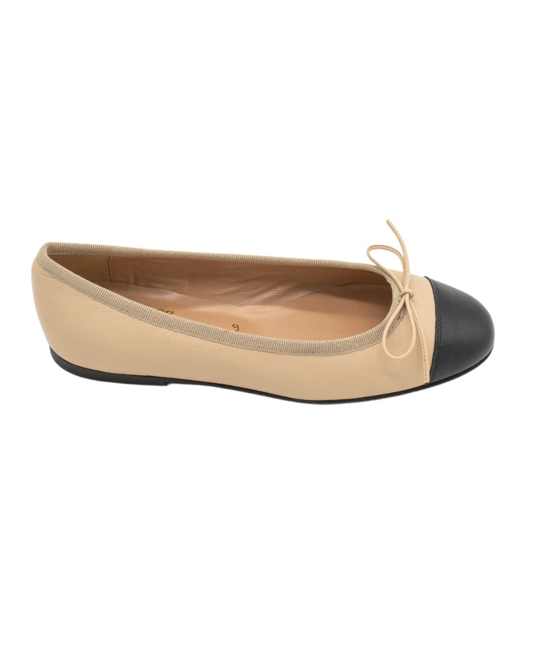 Cream Nero Two Tone Ballerinas