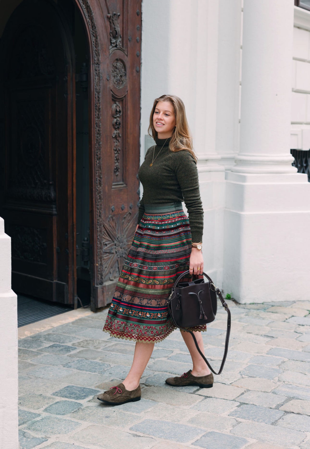 SHOOTINGSCHUH Oliva Fringe Bowtie Loafer 41