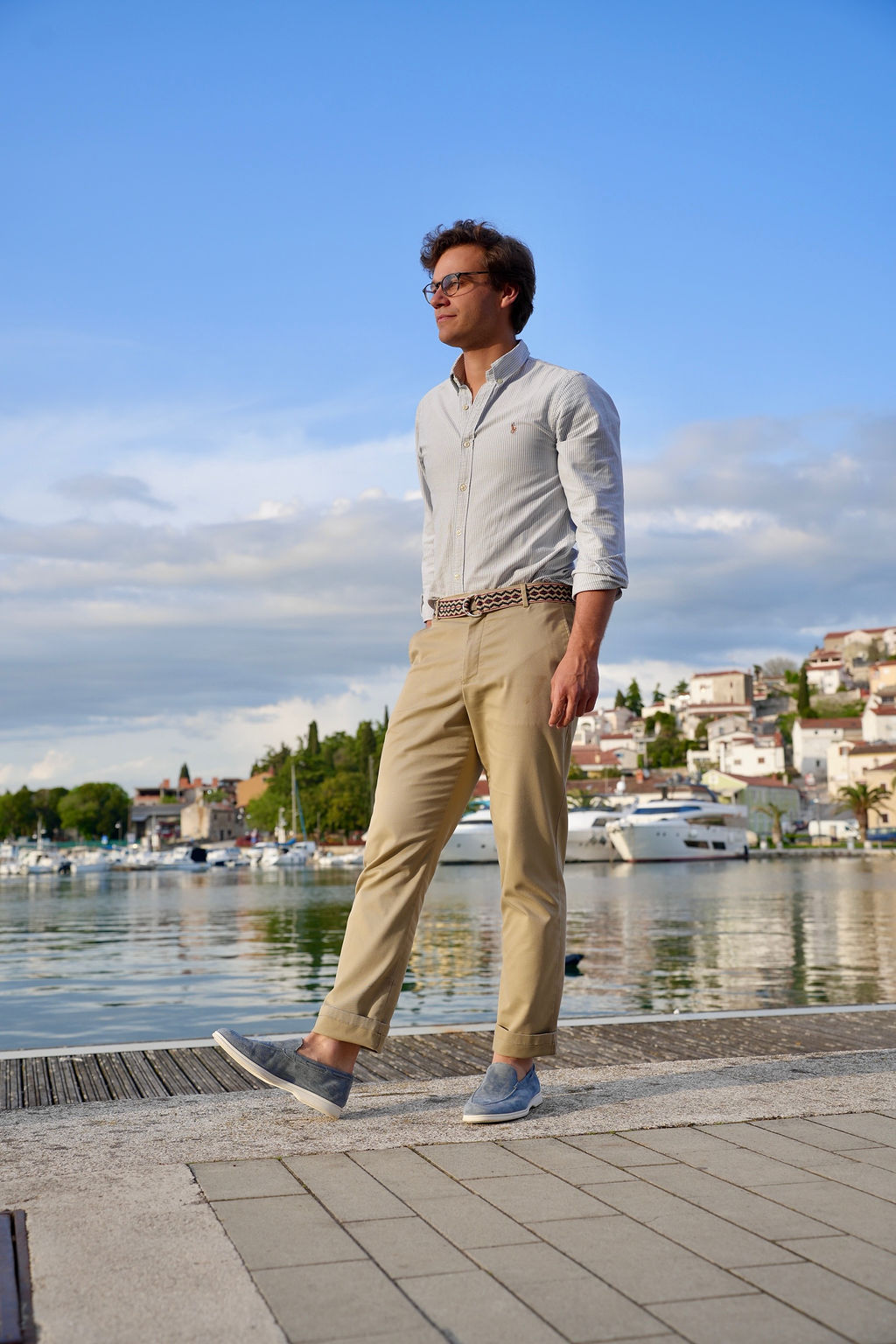 Herren Yachtslipper Denim