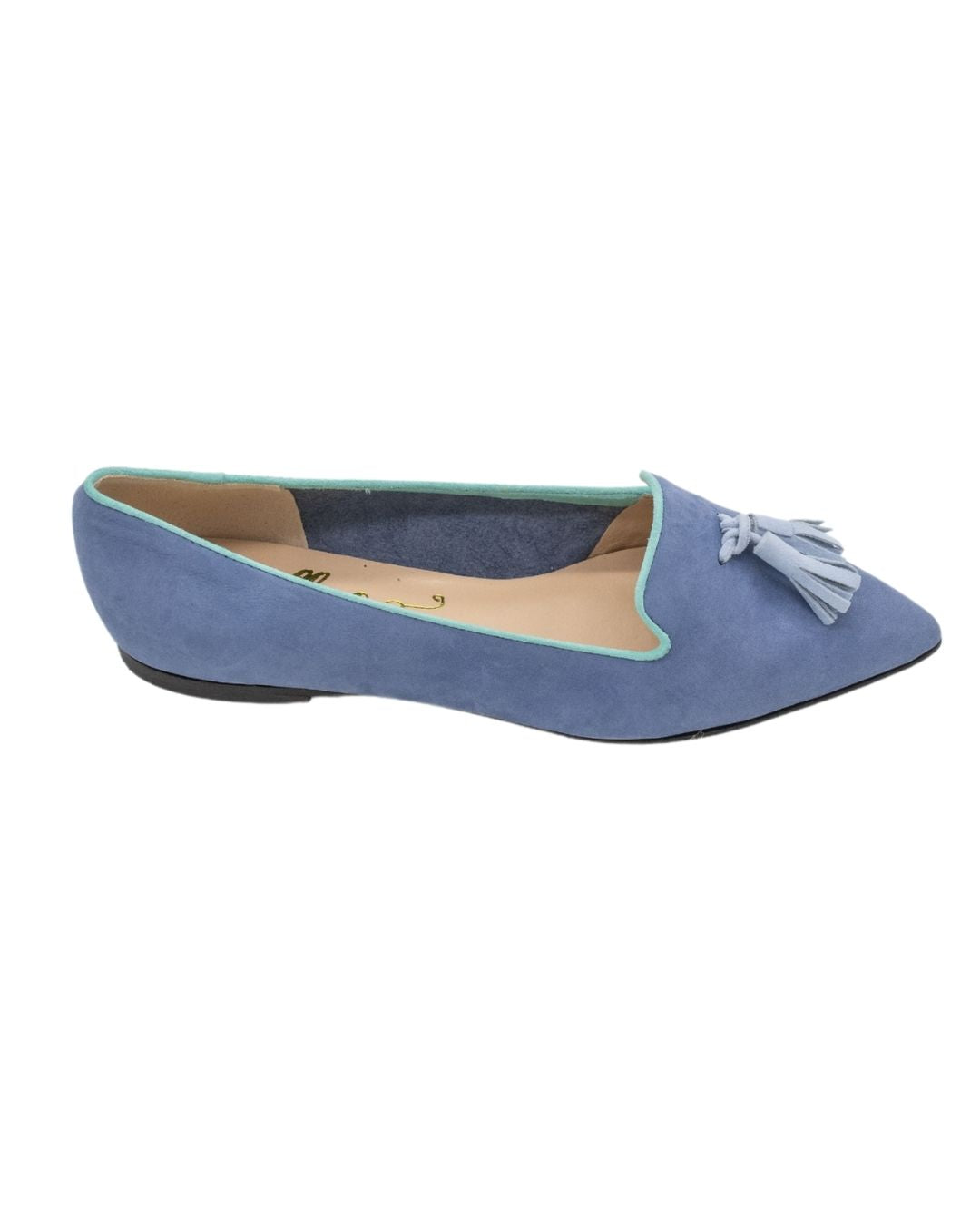Dark Blue-Xeno-Tiffany Tasselloafer Pointy (kurzer Tassel)