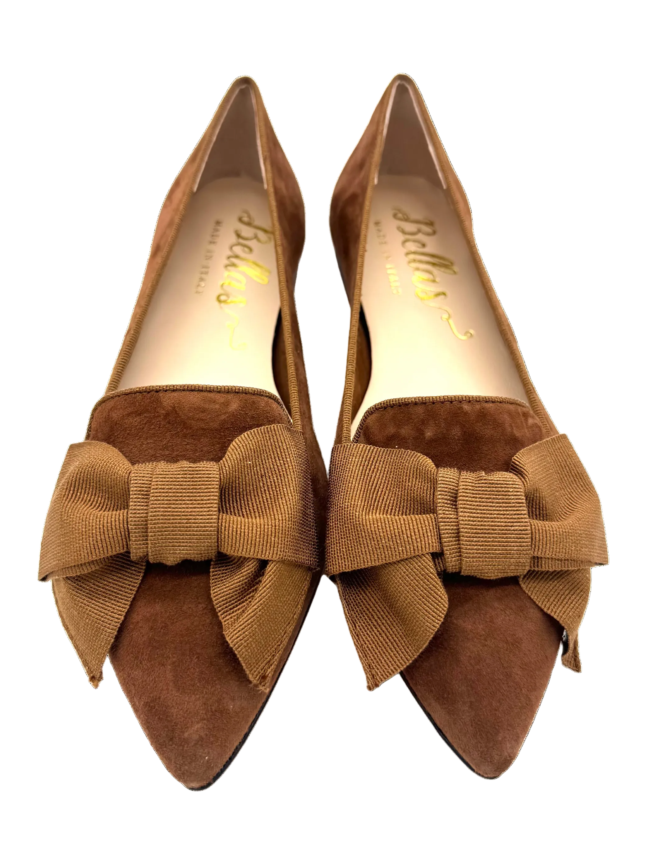 Russet-Camoscio Schleifenloafer Pointy