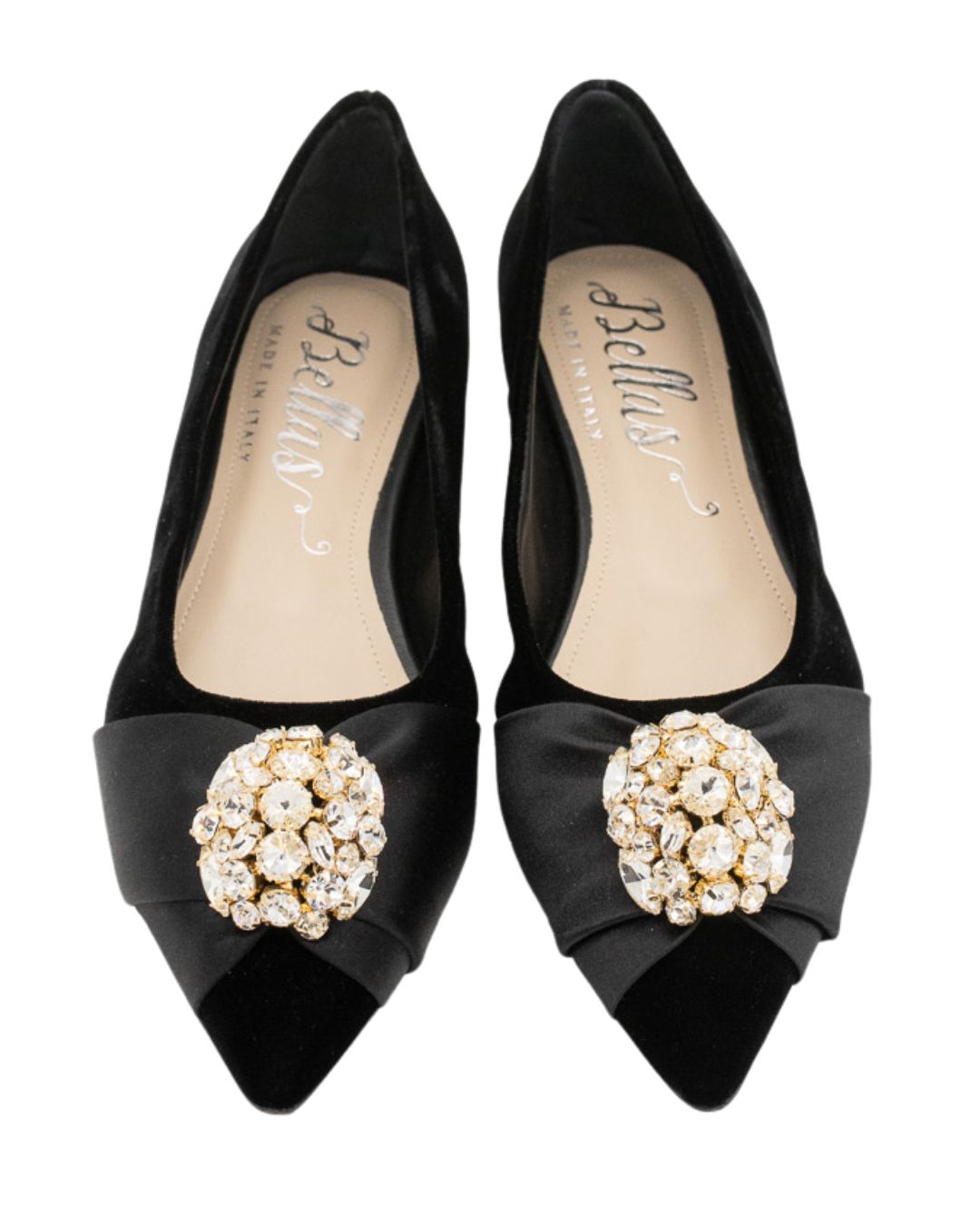 Festive Nero Schleifenloafer Pointy