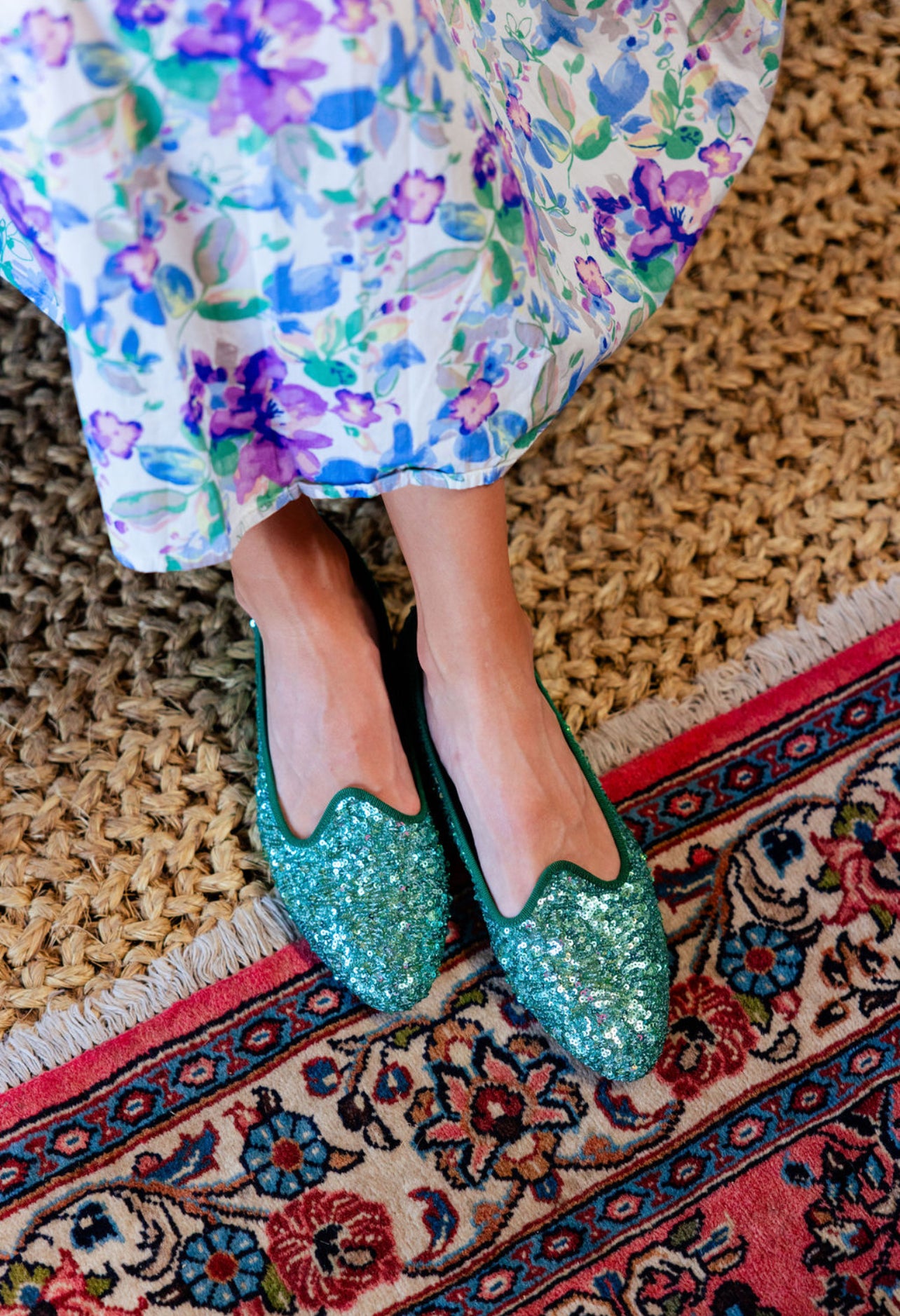 Ballerina Menta Pailletten