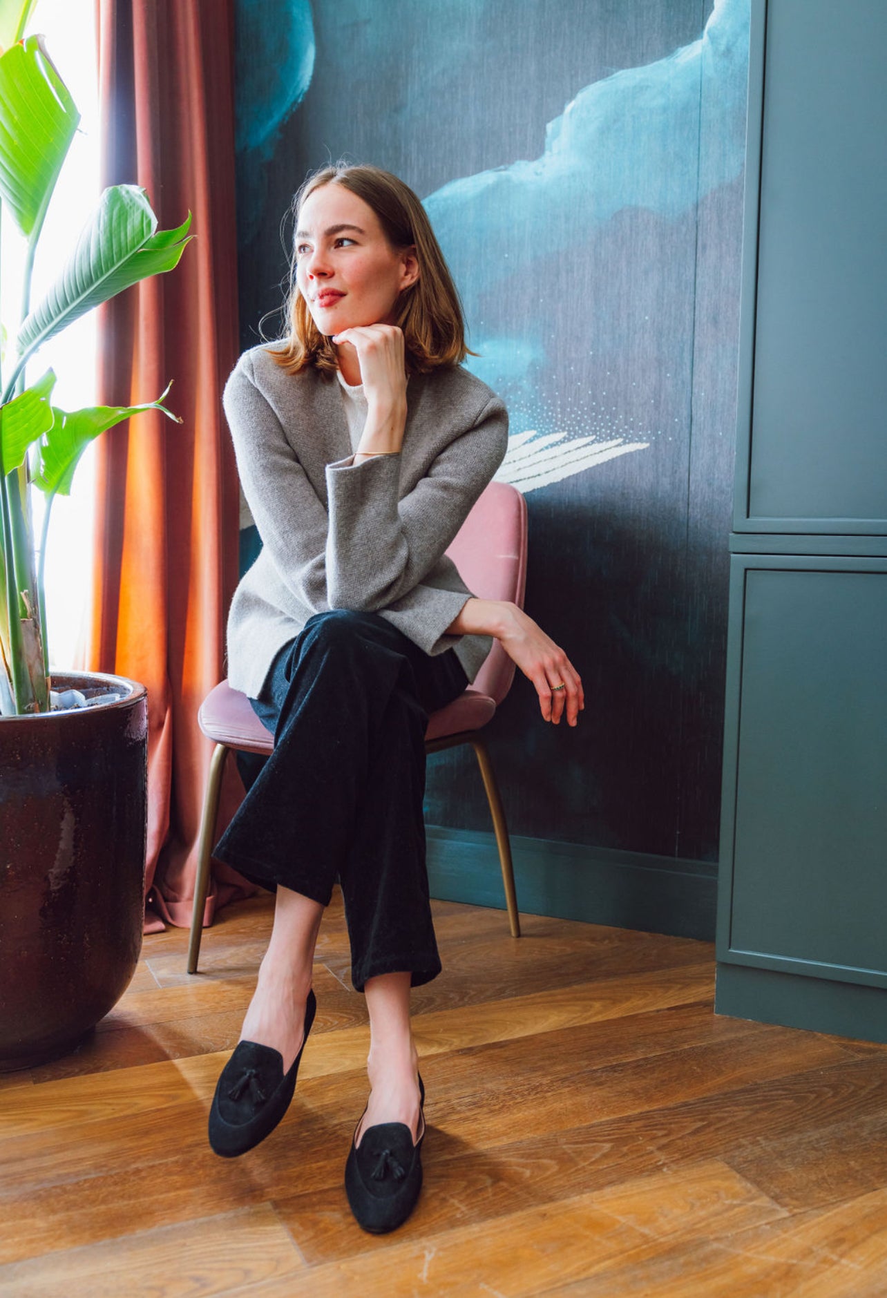 Deluxe Nero - schwarze Sohle