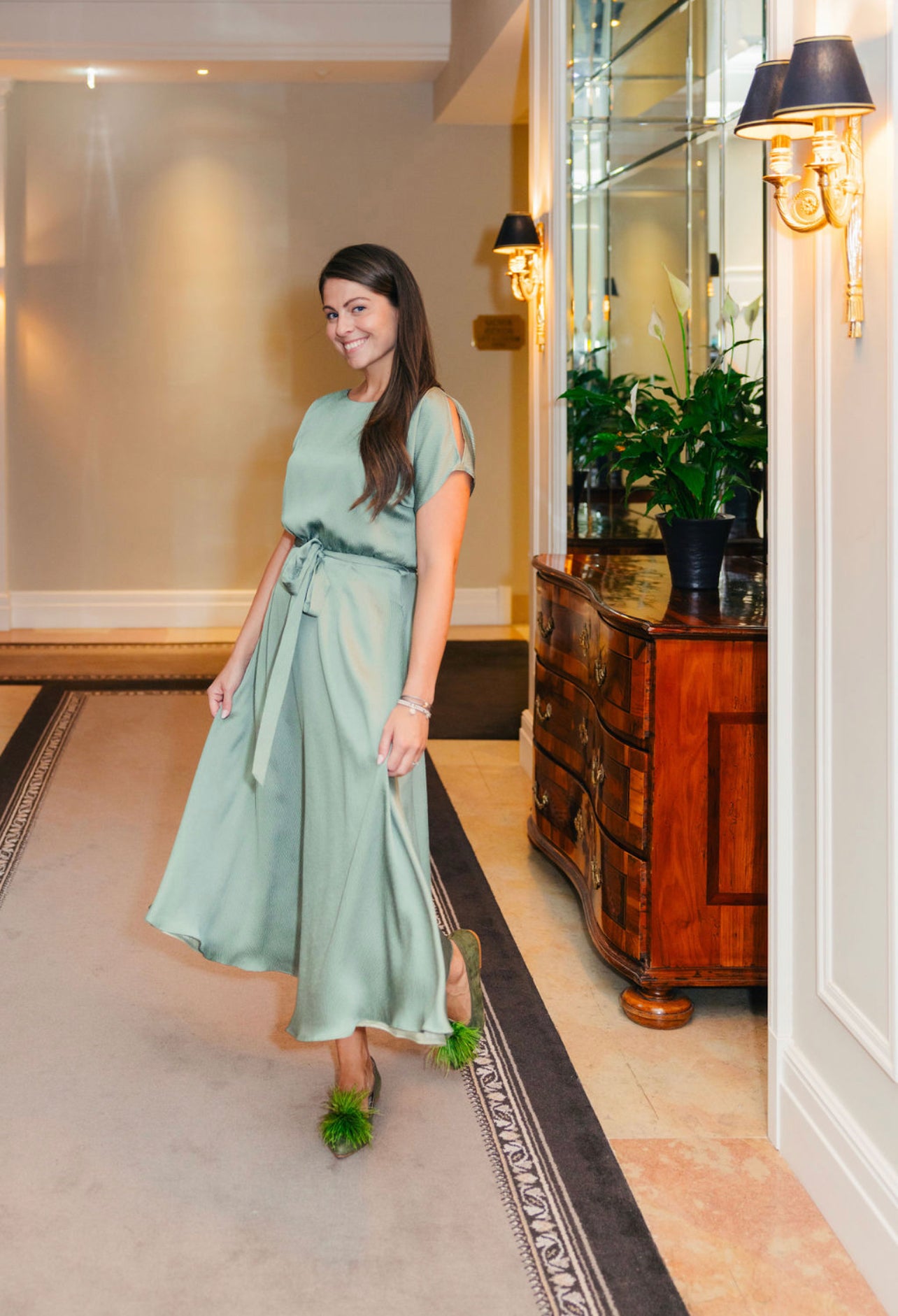 Ballerina Verde Federn