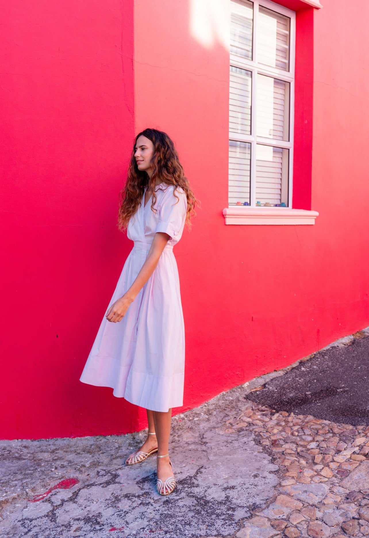 Sandalen Glitzer Gold