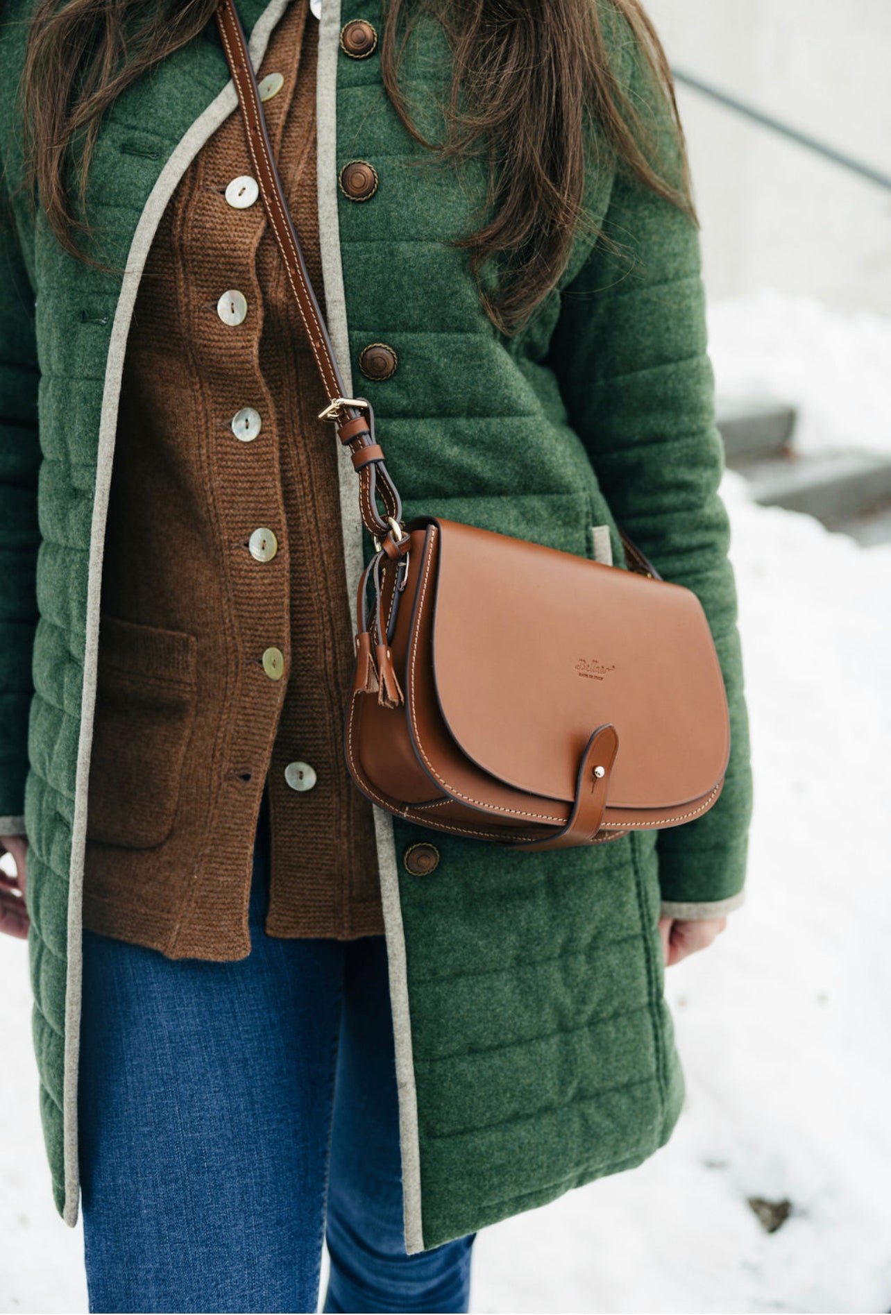 Bellas Pochette Medium Cuoio