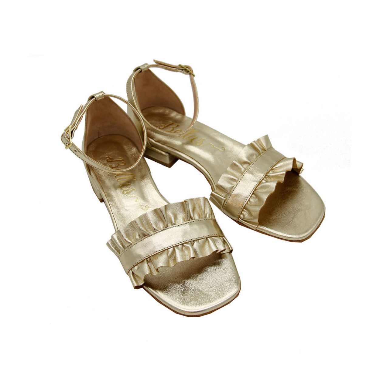 Sandalen Ruffles gold