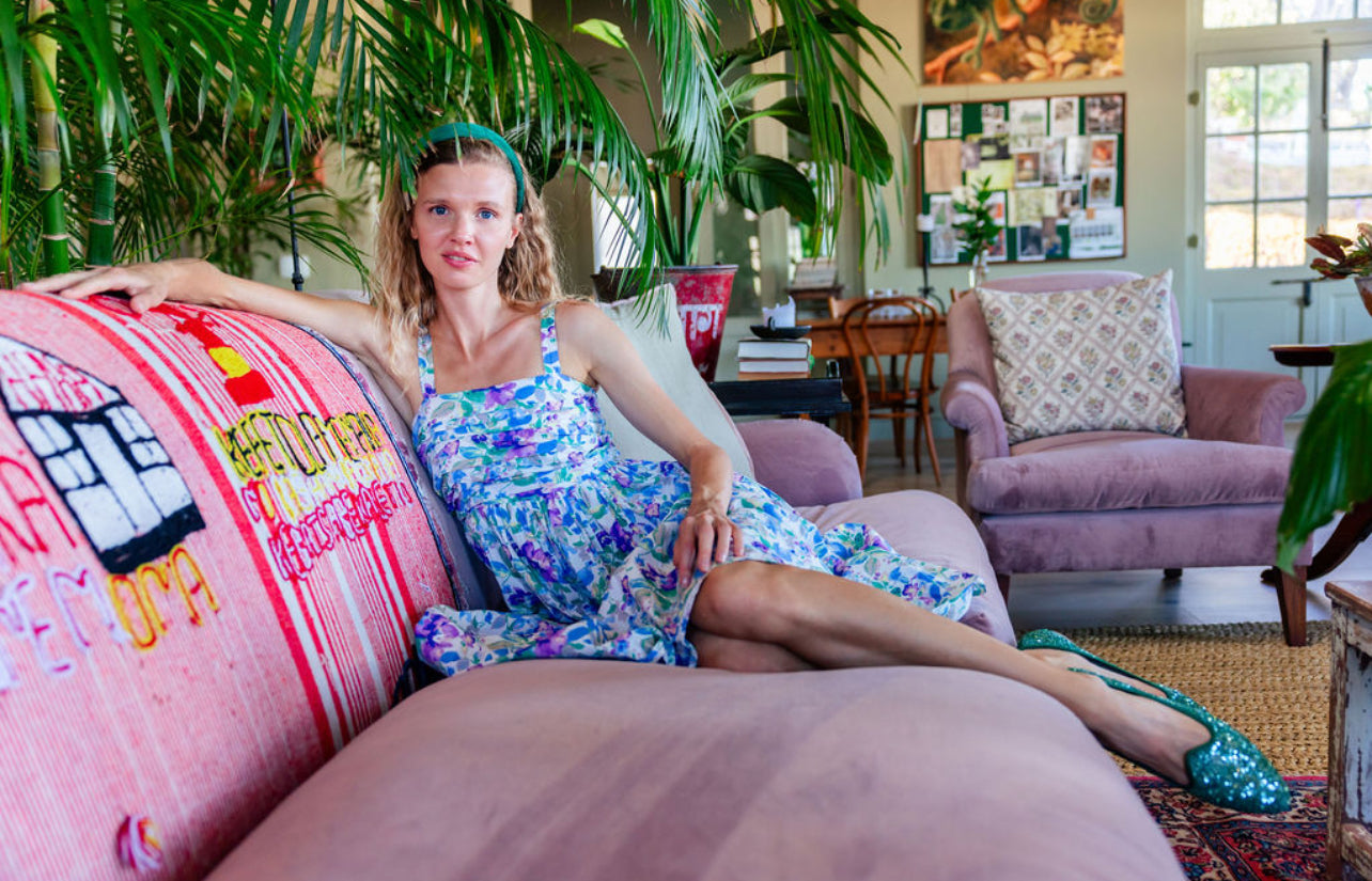 Ballerina Menta Pailletten