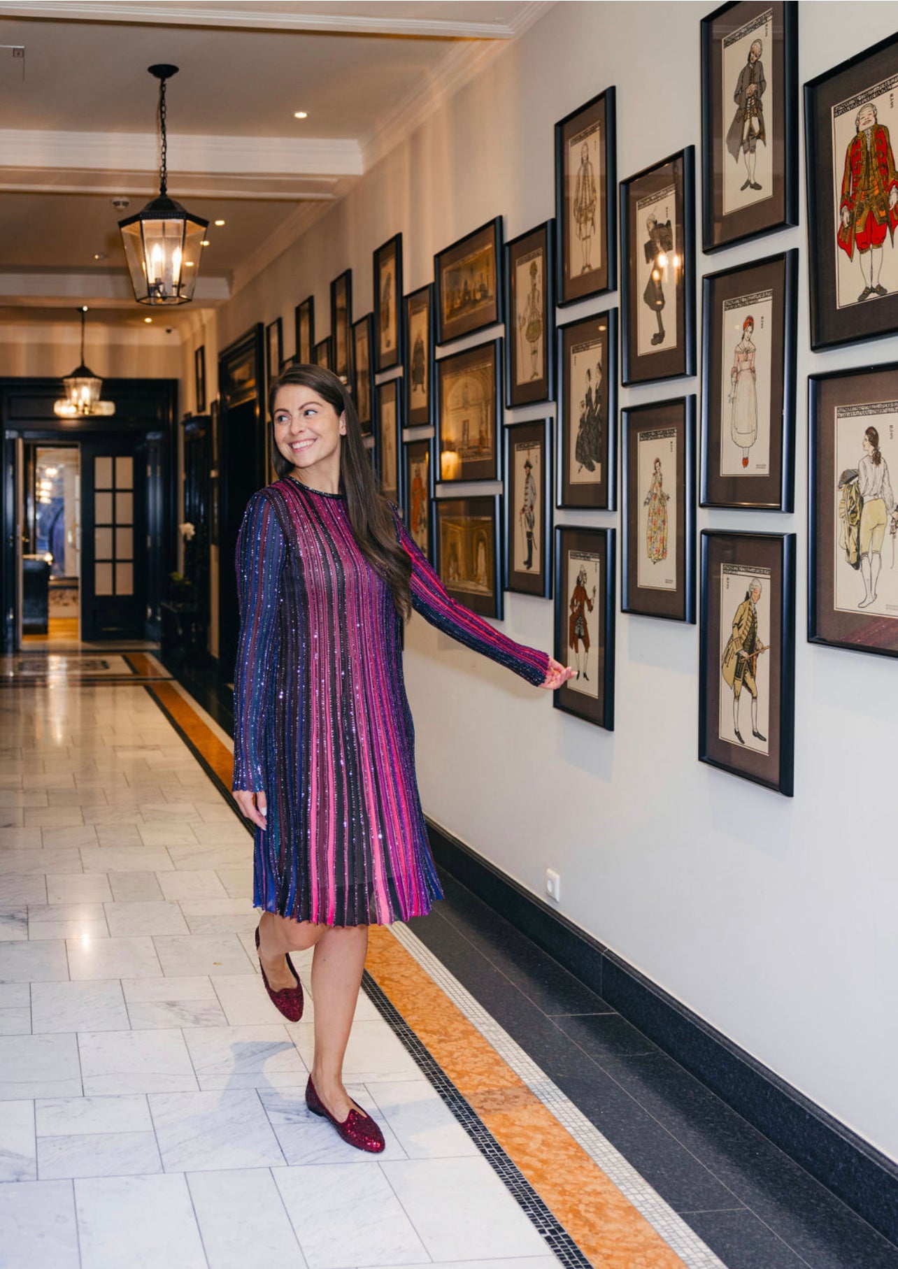 Ballerina Bordo Pailletten