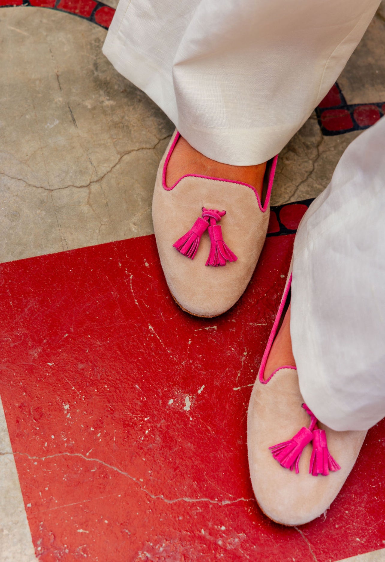 Ecru - Bubblegum Tasselloafer Klassik