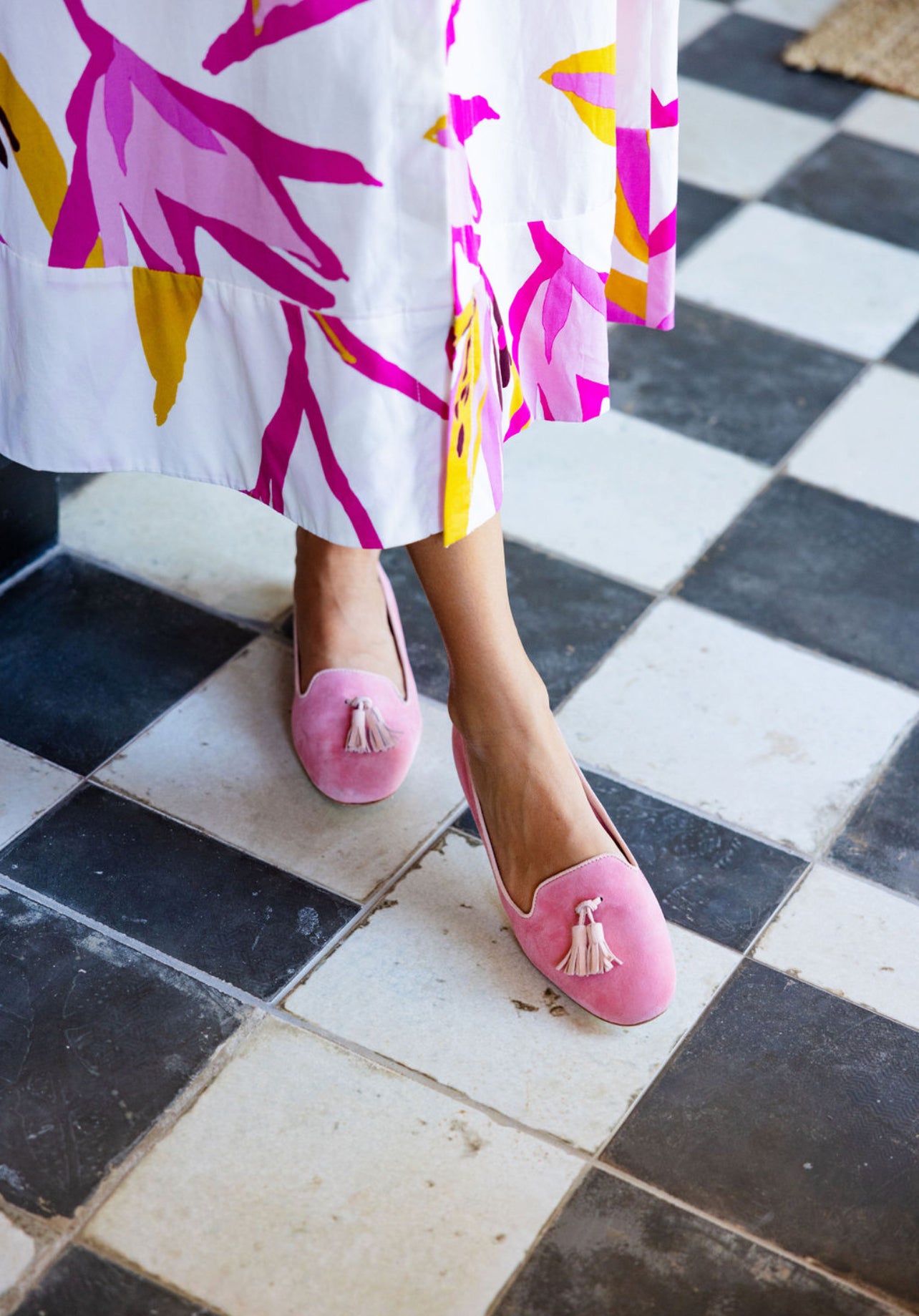 Caramella-Peach Tasselloafer Klassik