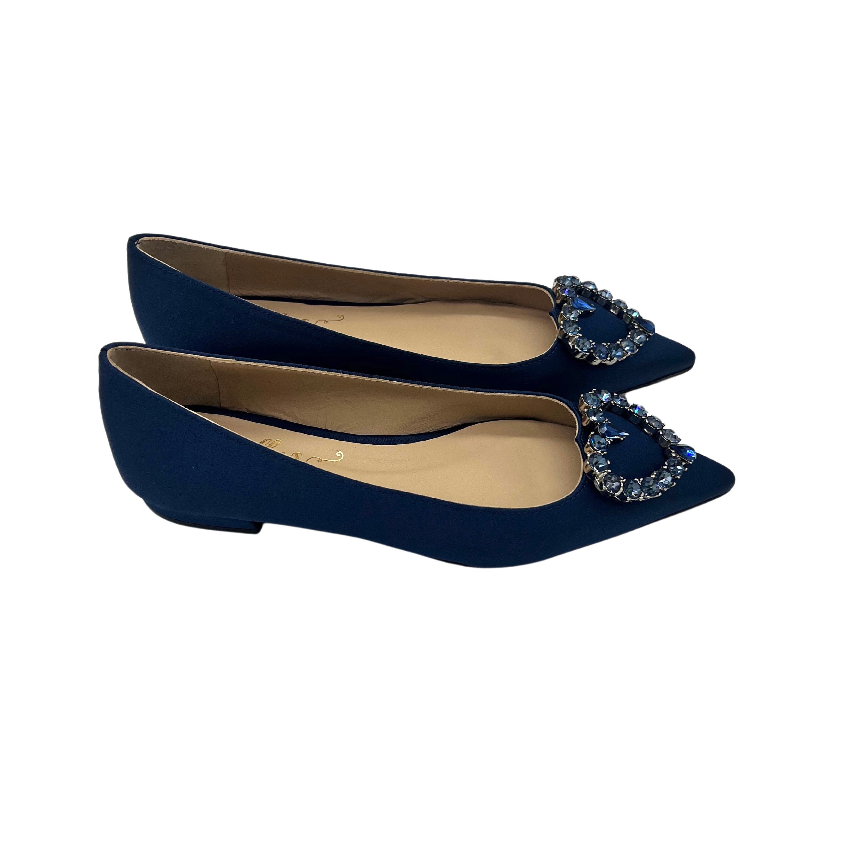 Pointy Raso Blu Navy