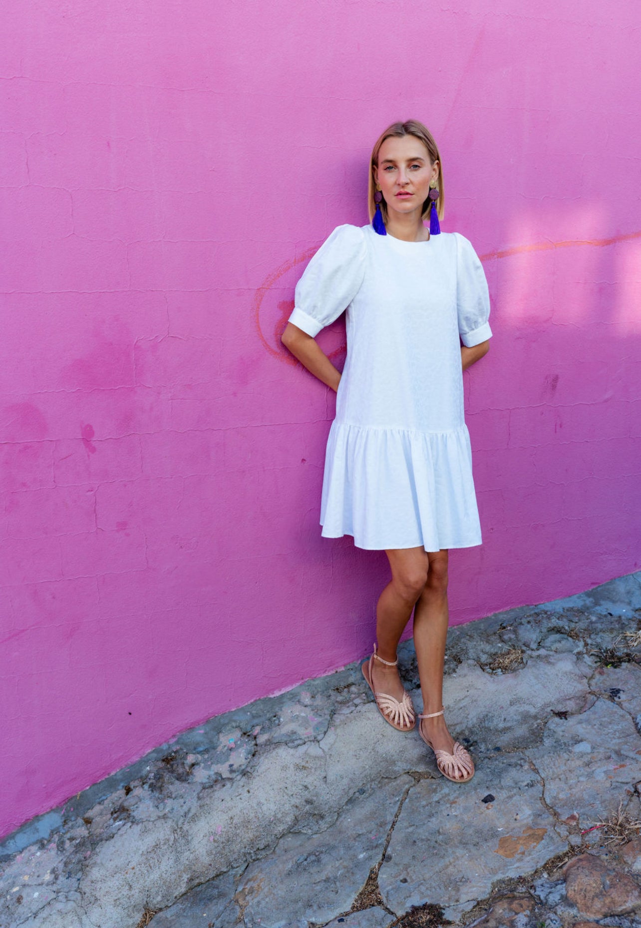 Sandalen Glitzer Rosé-Gold