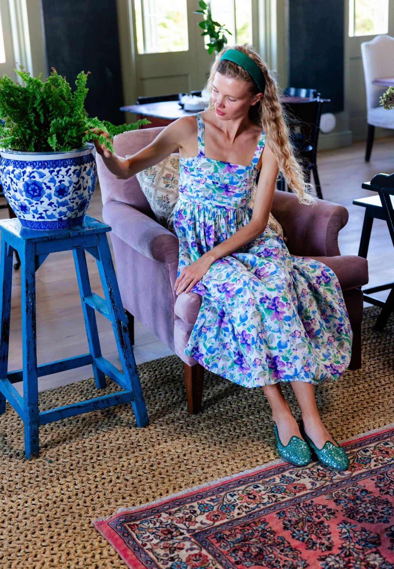 Ballerina Menta Pailletten