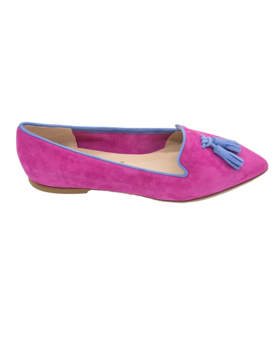 Fuxia-Onda Tasselloafer Pointy (kurzer Tassel)