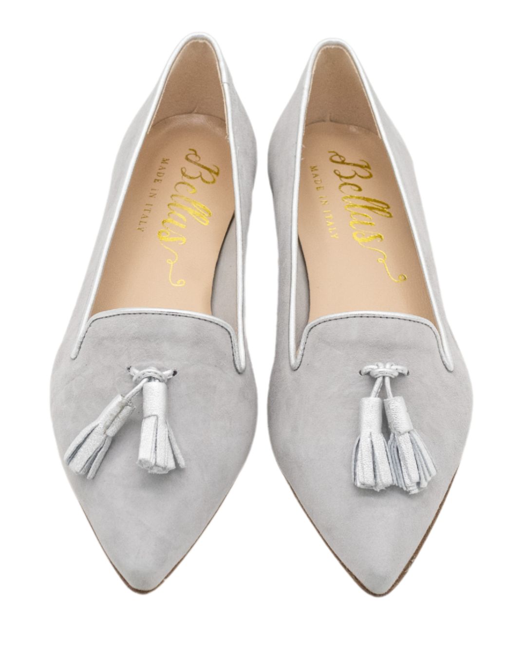 Grey-Berg Wash Argento Tasselloafer Pointy (kurzer Tassel)