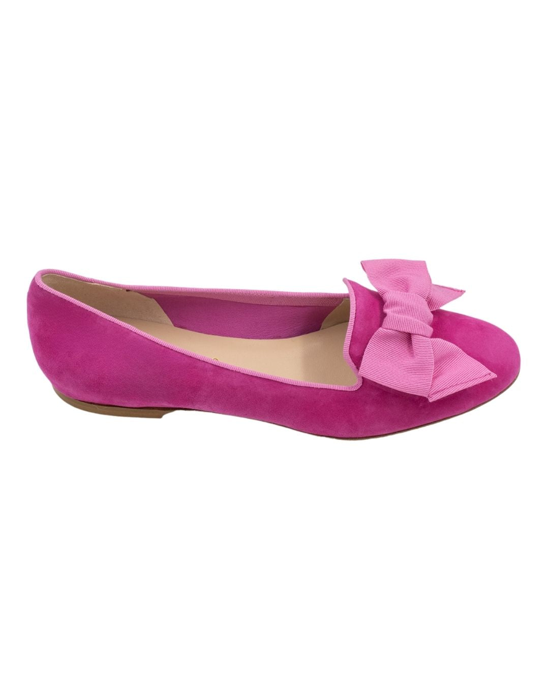 Hot Pink-Shocking Schleifenloafer