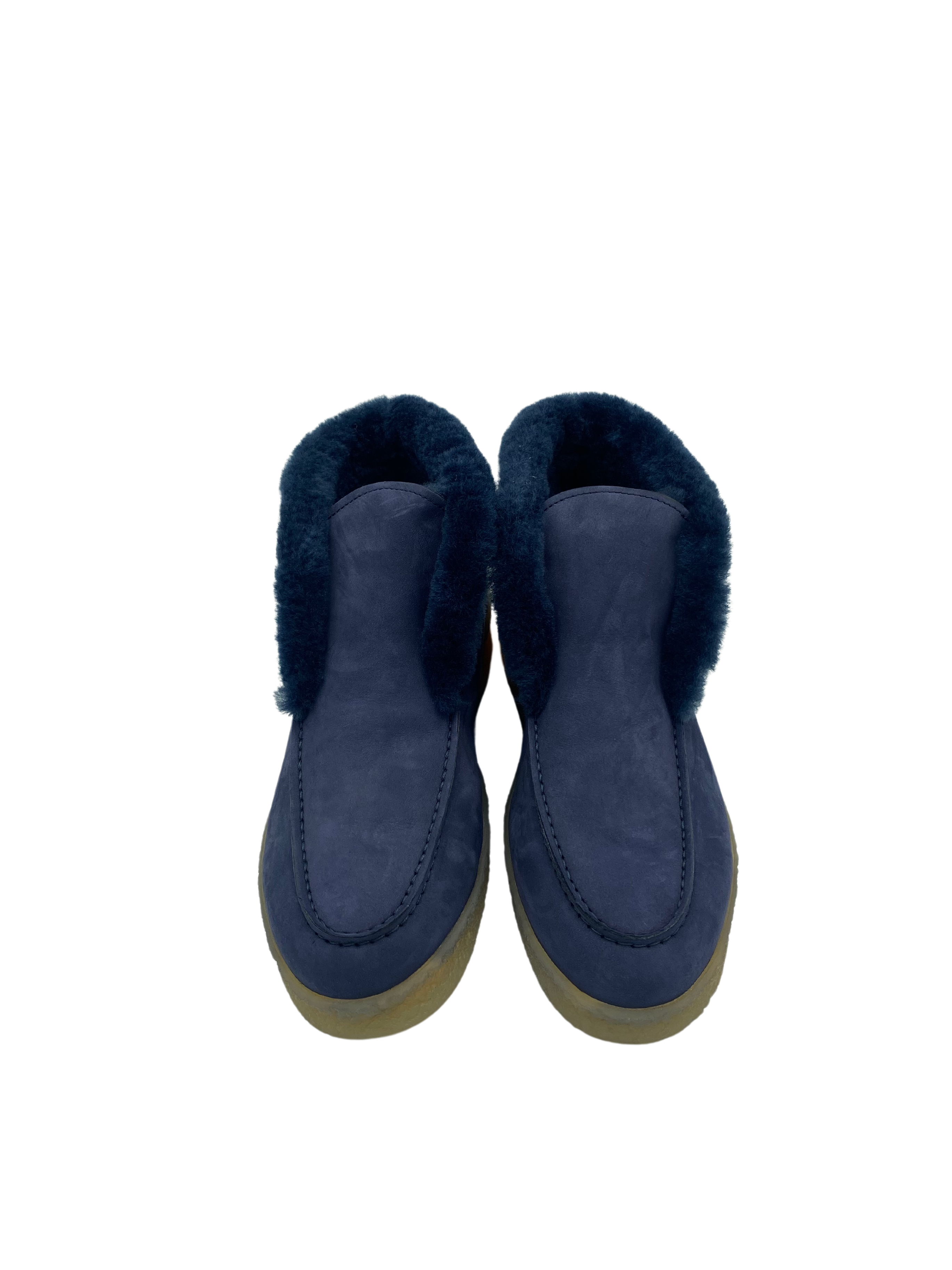 Stiefelette Navy gefüttert