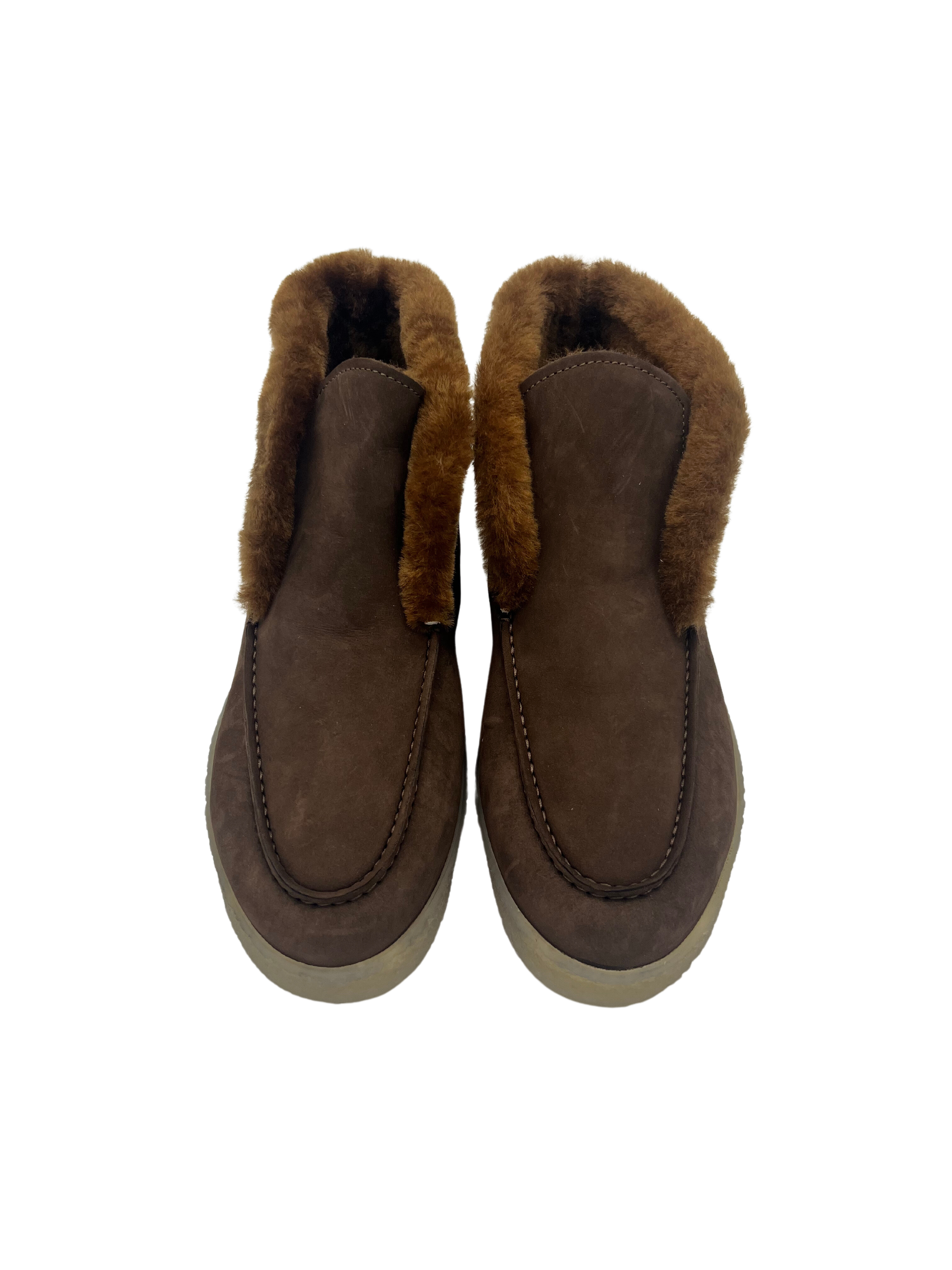 Stiefelette Marrone gefüttert