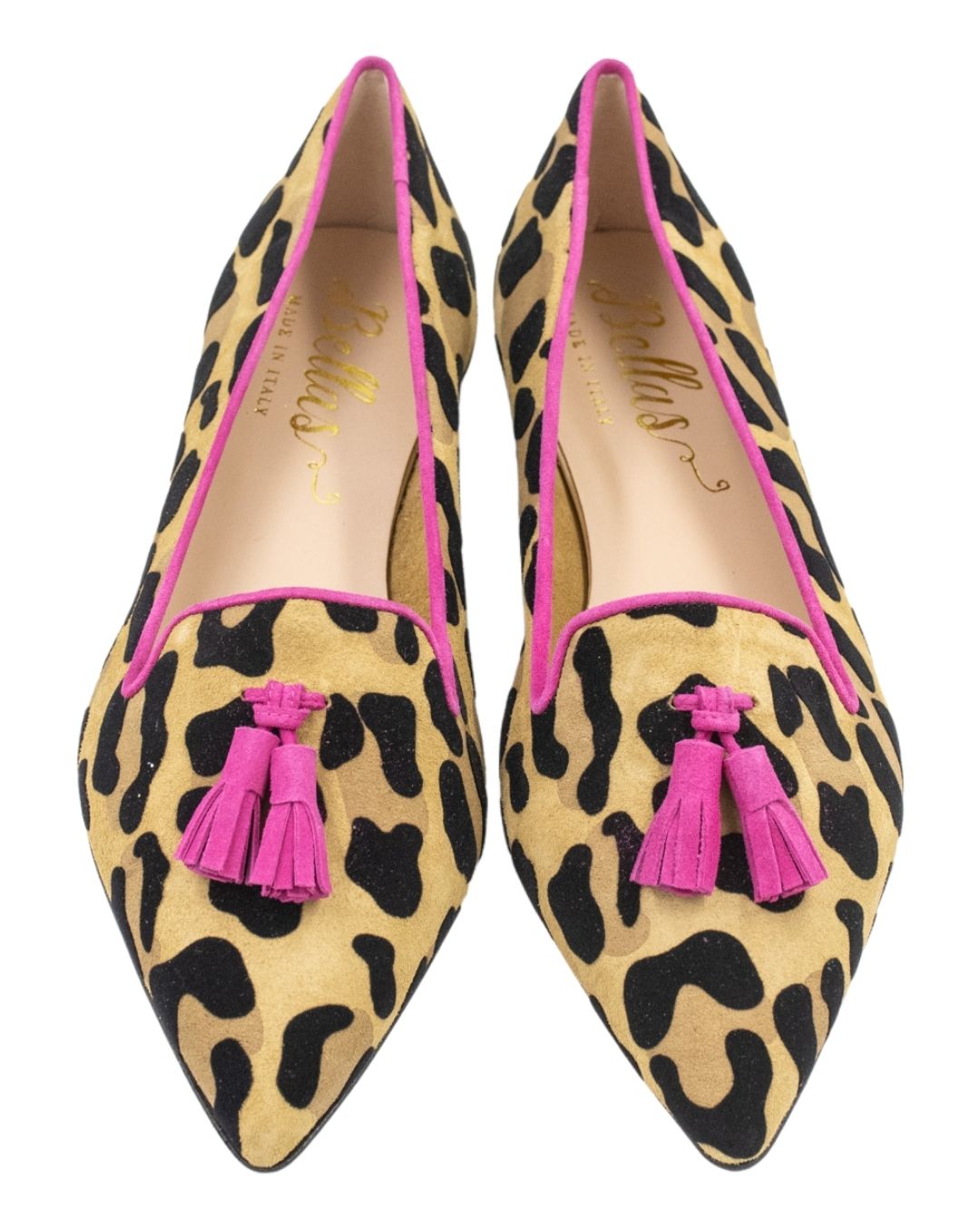 Leo Orlando-Hot Pink Tasselloafer Pointy (kurzer Tassel)