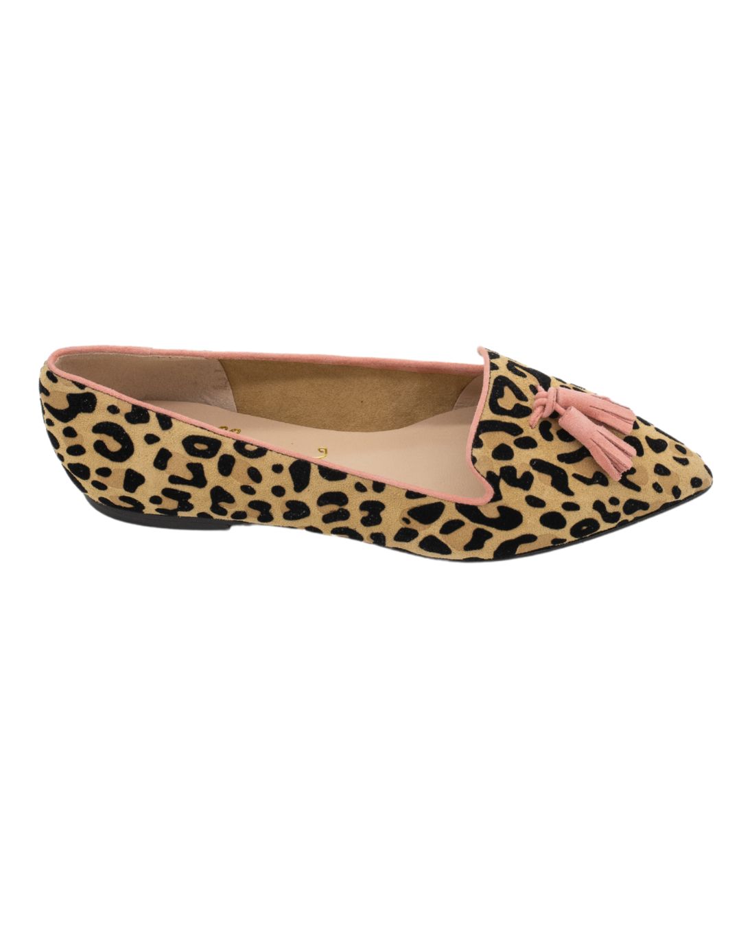 Leopardino-Melon Tasselloafer Pointy (kurzer Tassel)