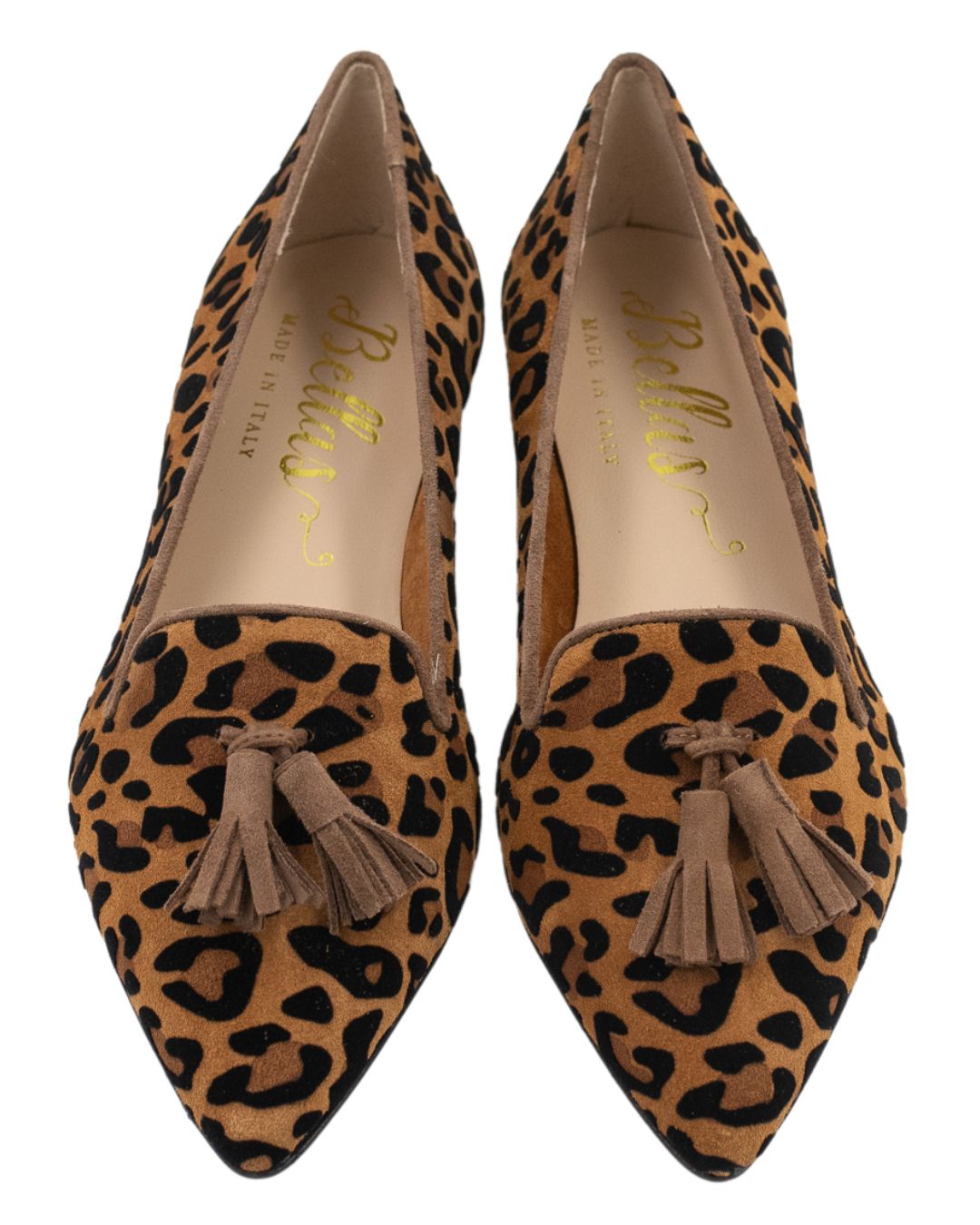 Leopardino Cognac - Chestnut Tasselloafer Pointy (kurzer Tassel)
