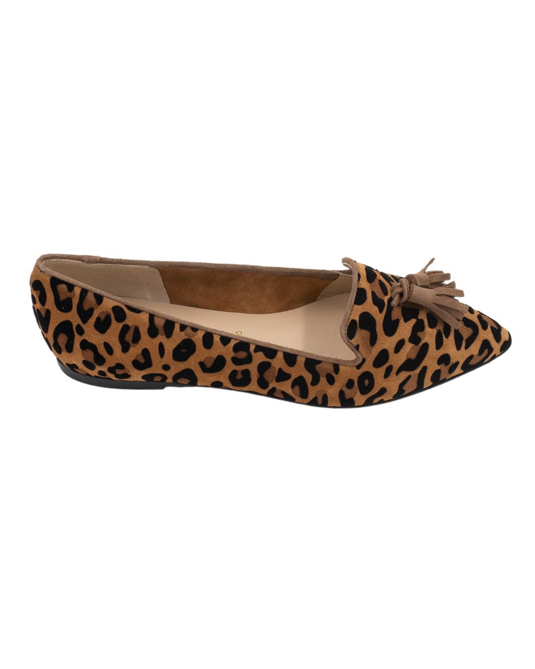 Leopardino Cognac - Chestnut Tasselloafer Pointy (kurzer Tassel)