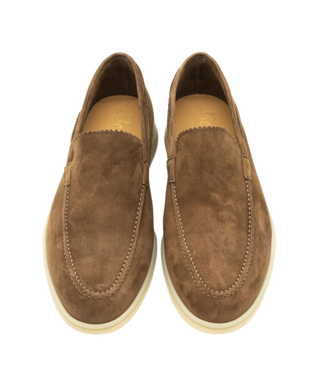 Herren Yachtslipper Marrone beige Sohle