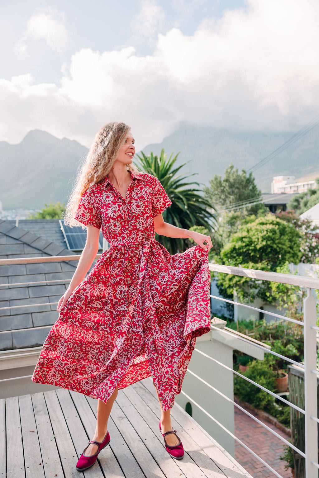 Mary Jane Furlane Velluto Bordo