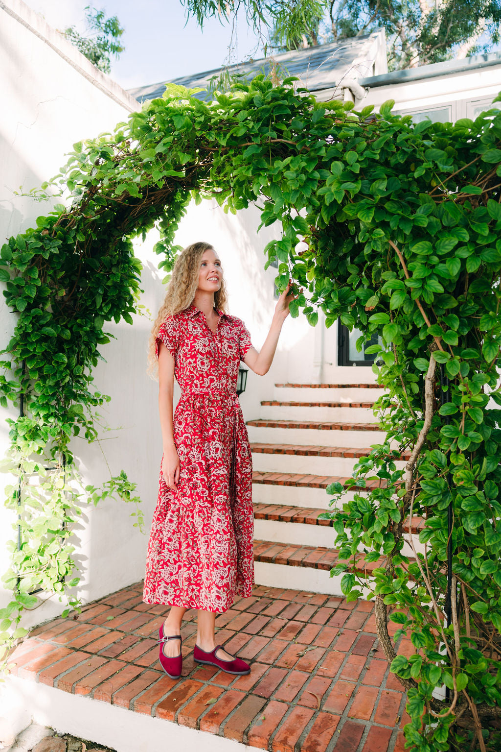 Mary Jane Furlane Velluto Bordo