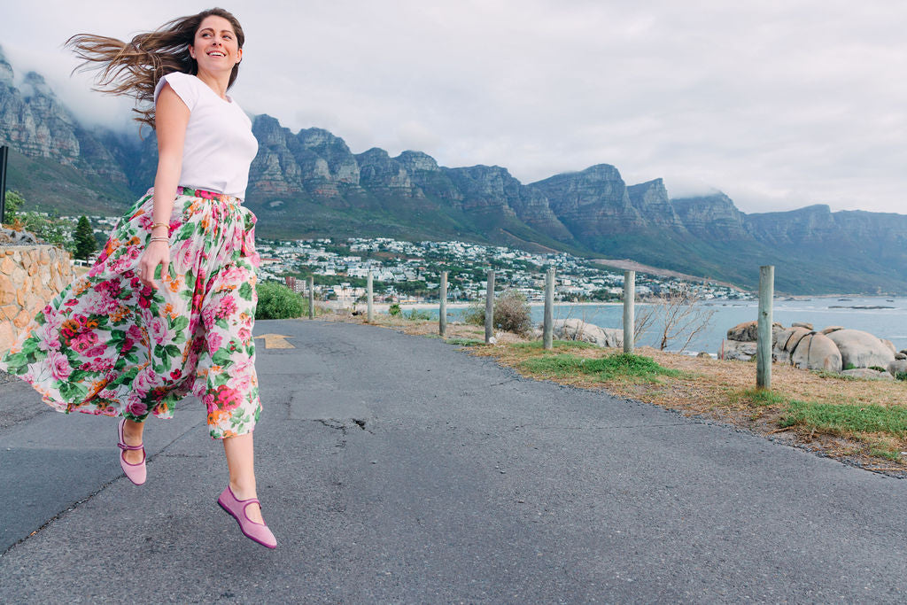 Mary Jane Furlane Velluto Cipria