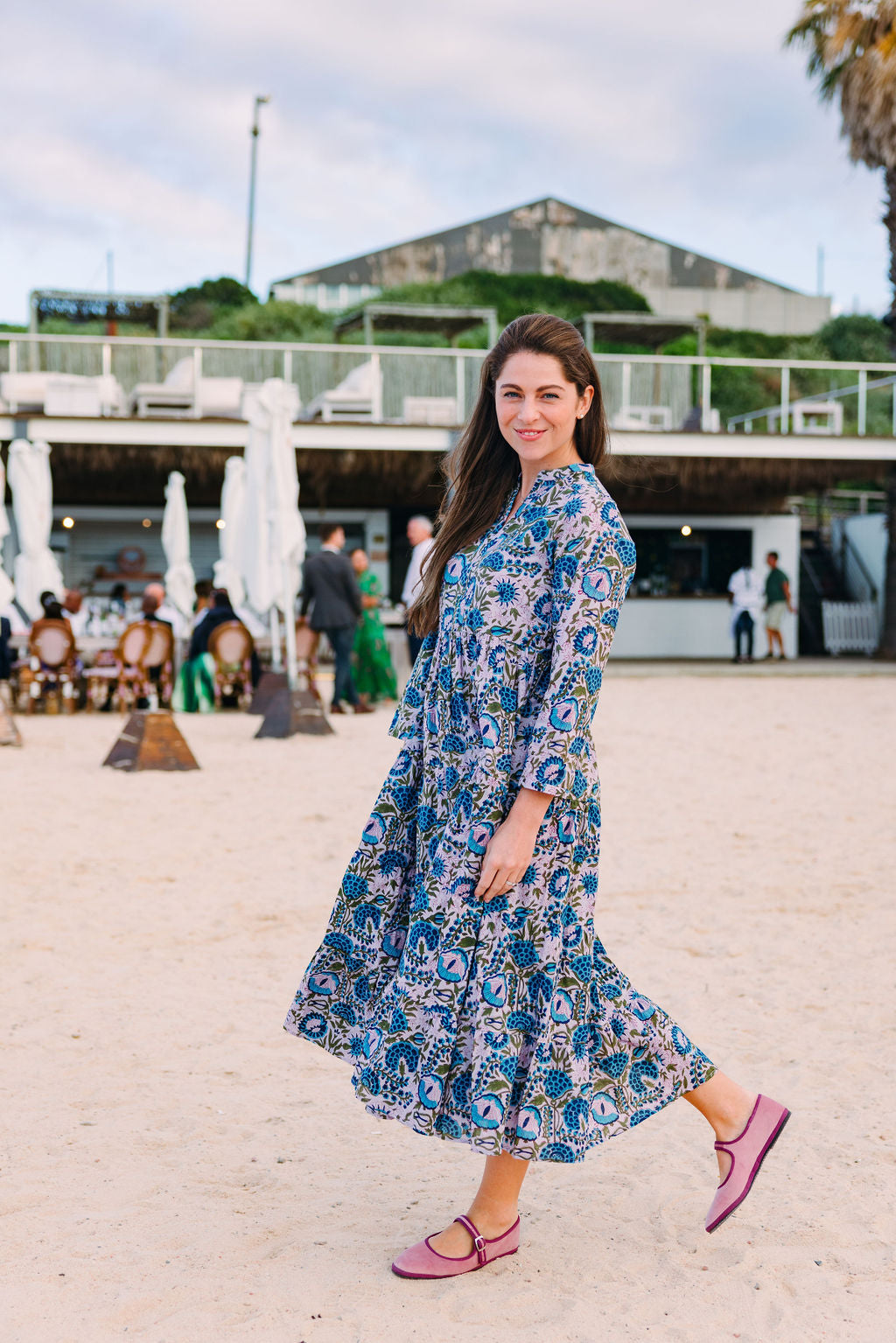 Mary Jane Furlane Velluto Cipria