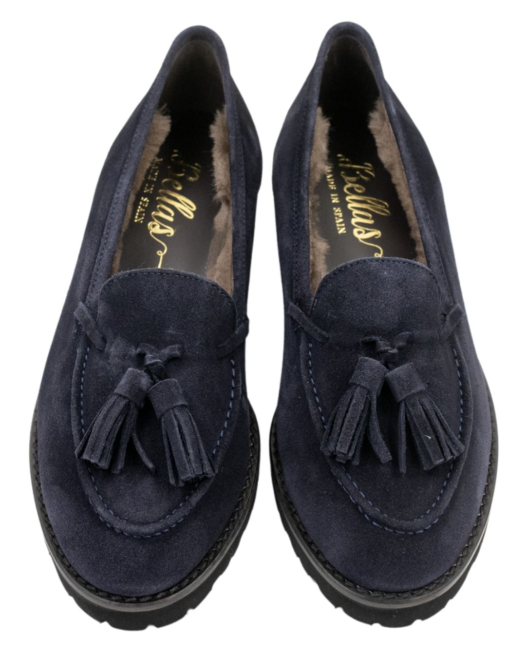Navy London Tasselloafer gefüttert