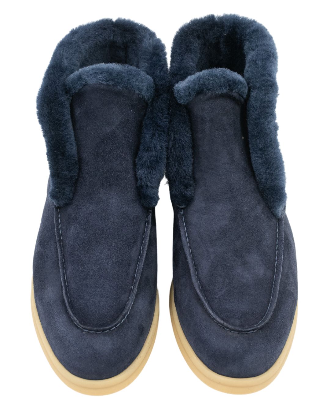 Navy Stiefelette gefüttert