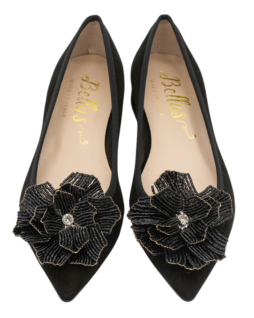 Nero Glitzer Fiore Pointy