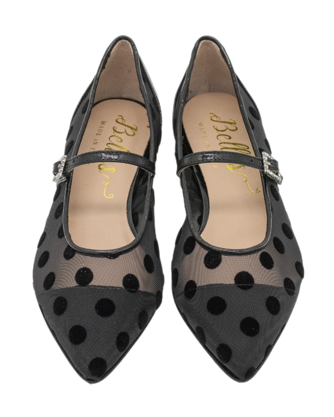 Nero Mesh Dot Mary Jane