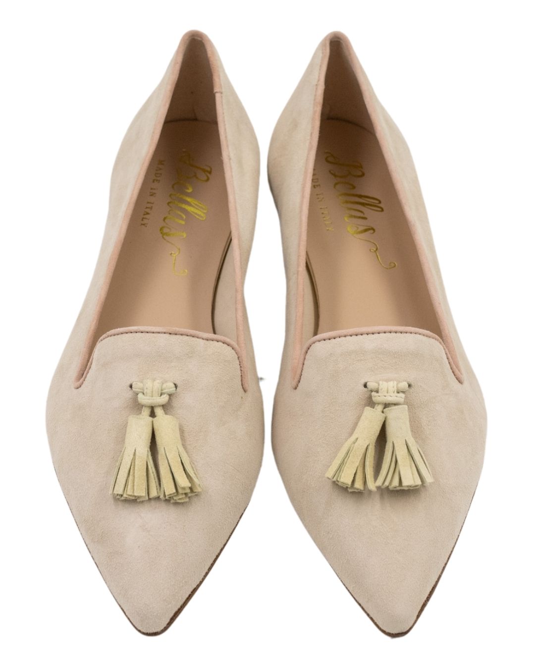 Peach-Citrus-Rose Tasselloafer Pointy (kurzer Tassel)