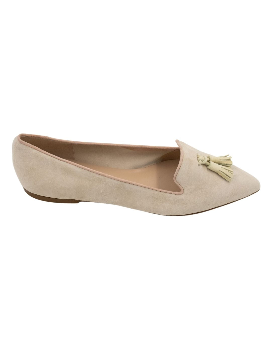 Peach-Citrus-Rose Tasselloafer Pointy (kurzer Tassel)