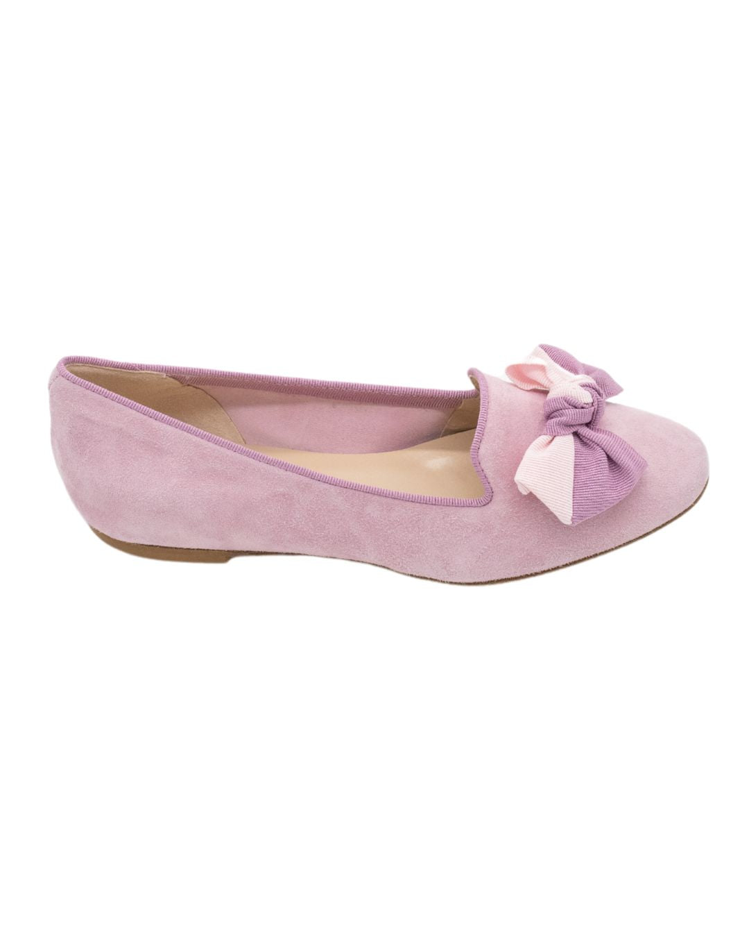 Pig Rose-Ortensia bow loafers