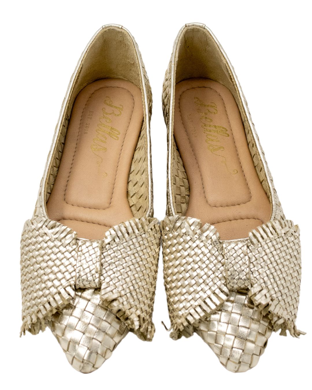 Platino Woven Schleifenloafer Pointy
