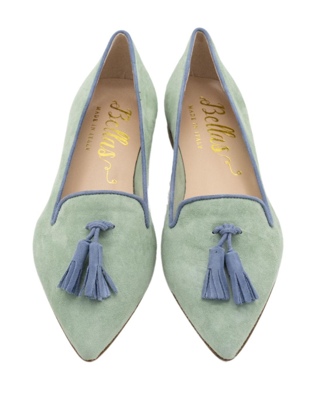 Salvia-Heaven Tasselloafer Pointy (kurzer Tassel)