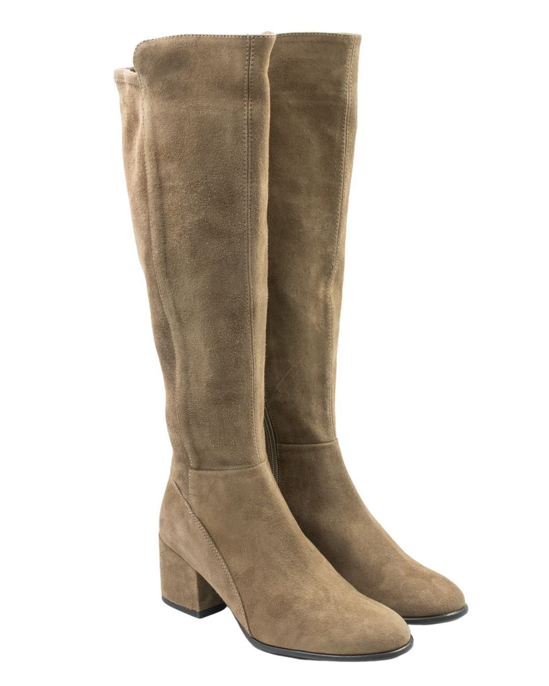 Stiefel Taupe ungefüttert