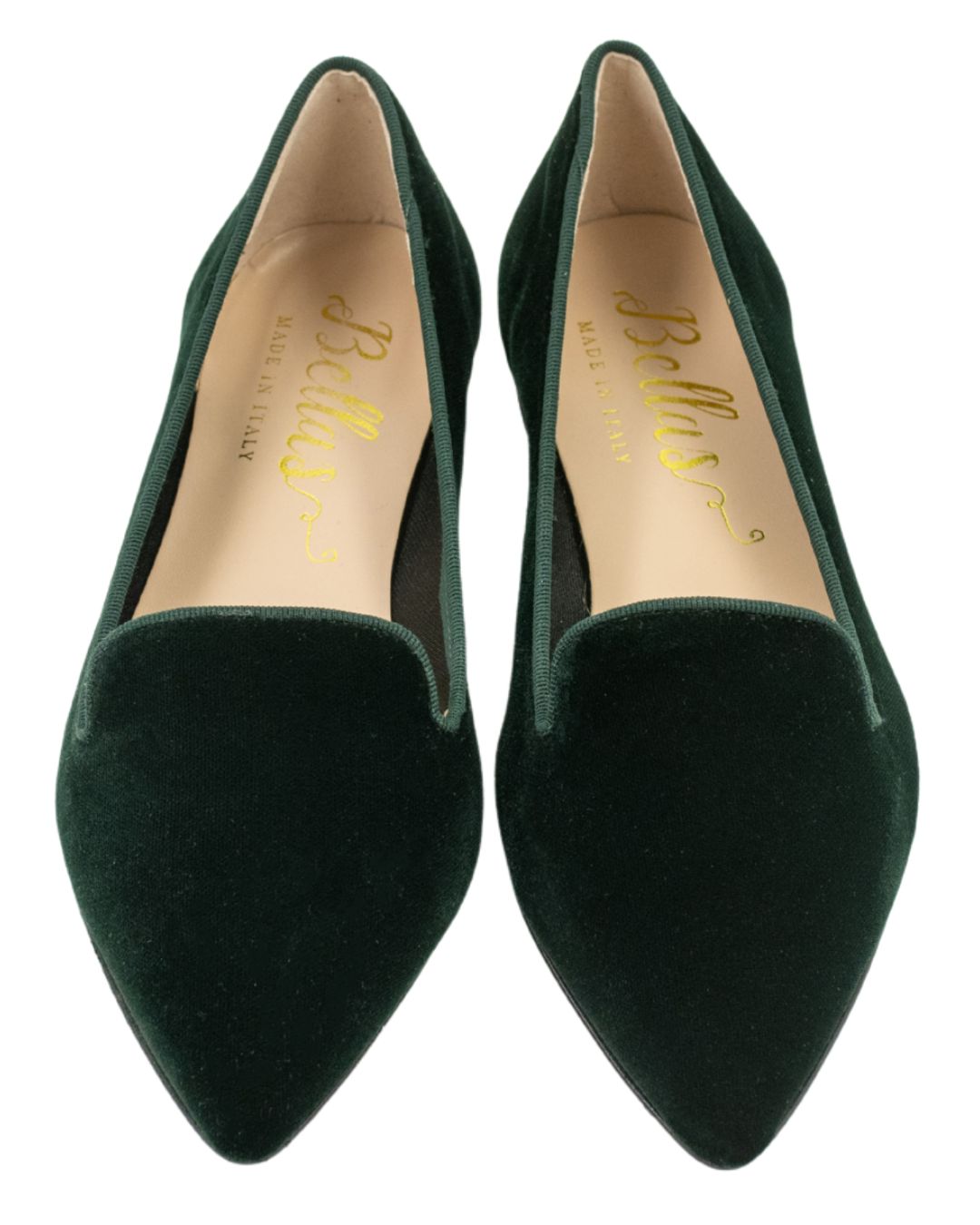 Verde Velvet Pointy Loafer