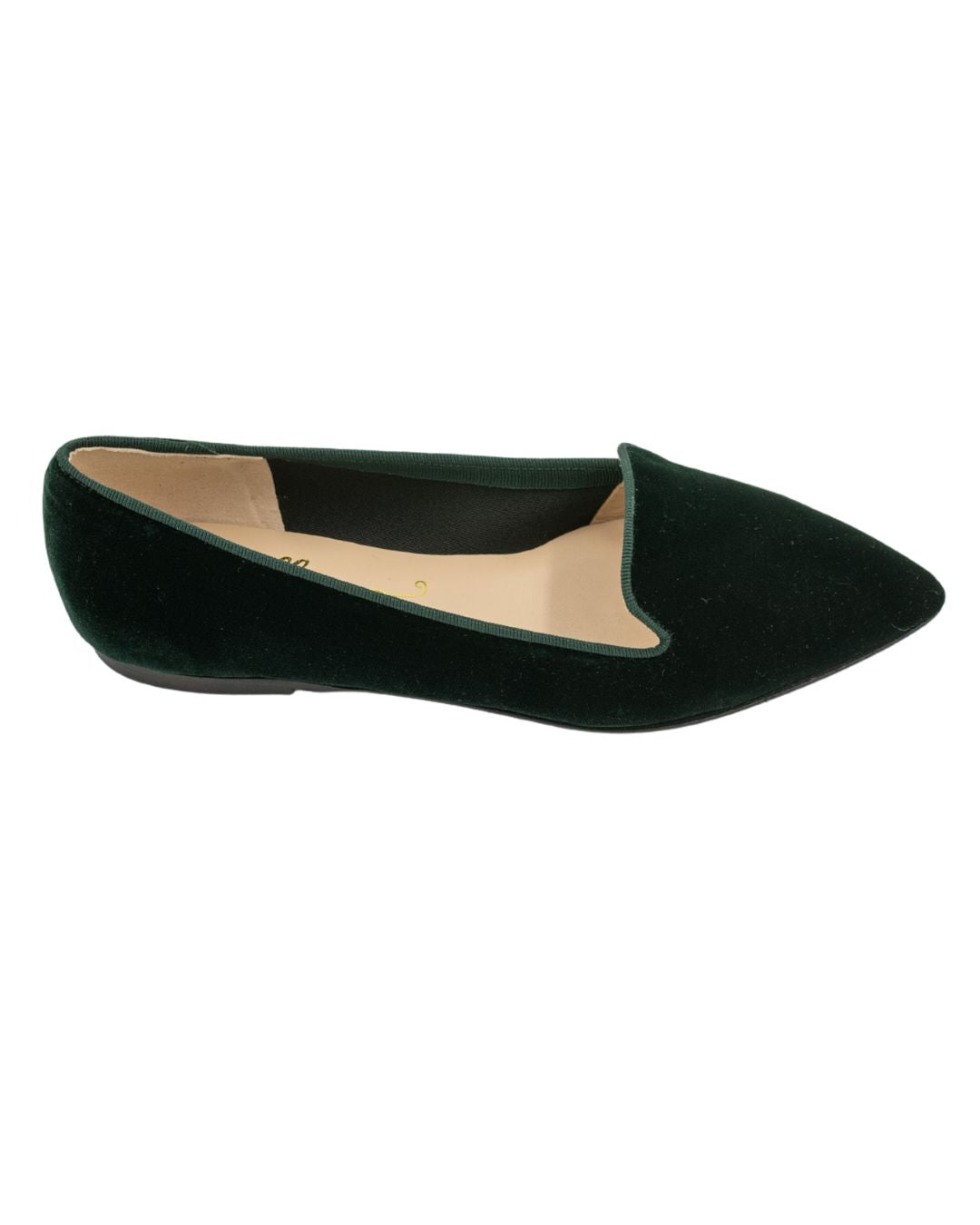 Verde Velvet Pointy Loafer