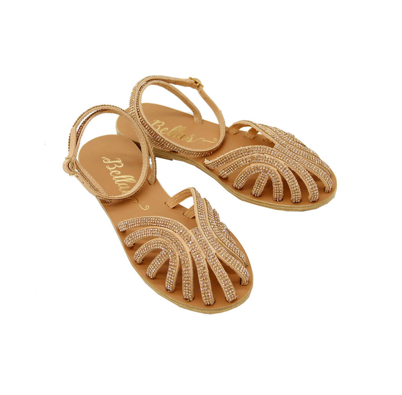 Sandalen Glitzer Rosé-Gold