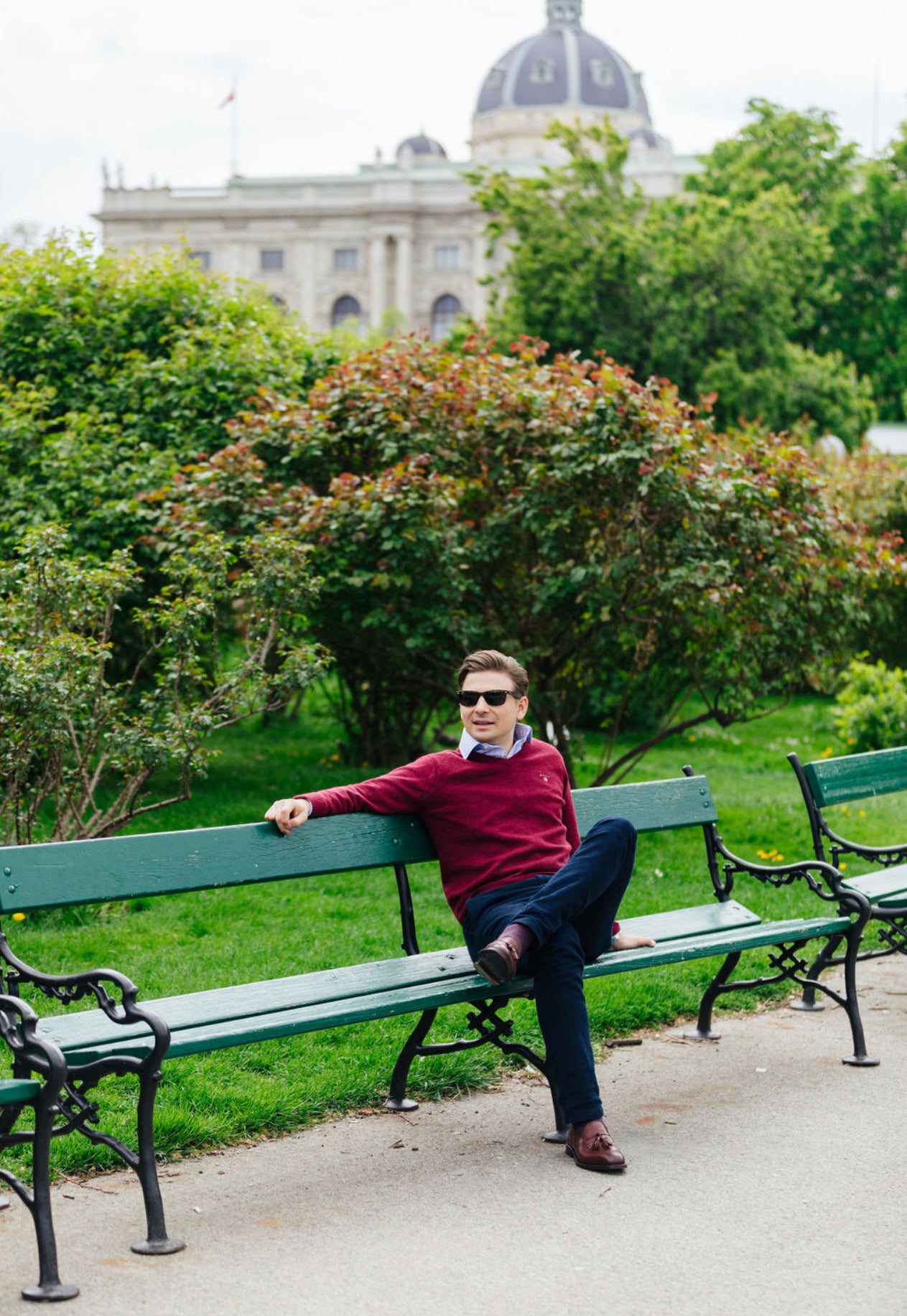 Herren Tasselloafer Bordo